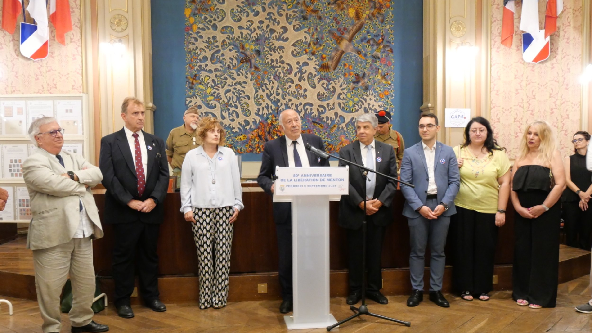 Lancement du 80e anniversaire de la libération de Menton
