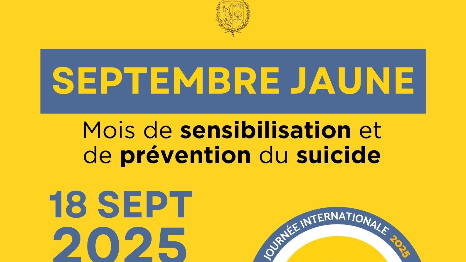 Septembre Jaune 2025 : Menton mobilisée pour la prévention du suicide
