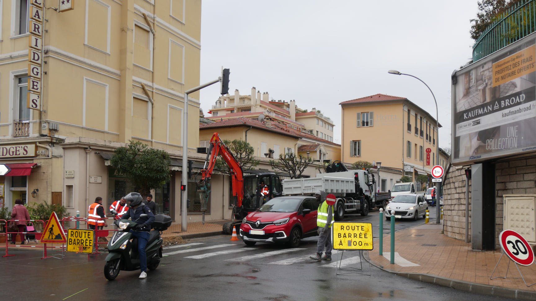 Travaux avenue de la gare