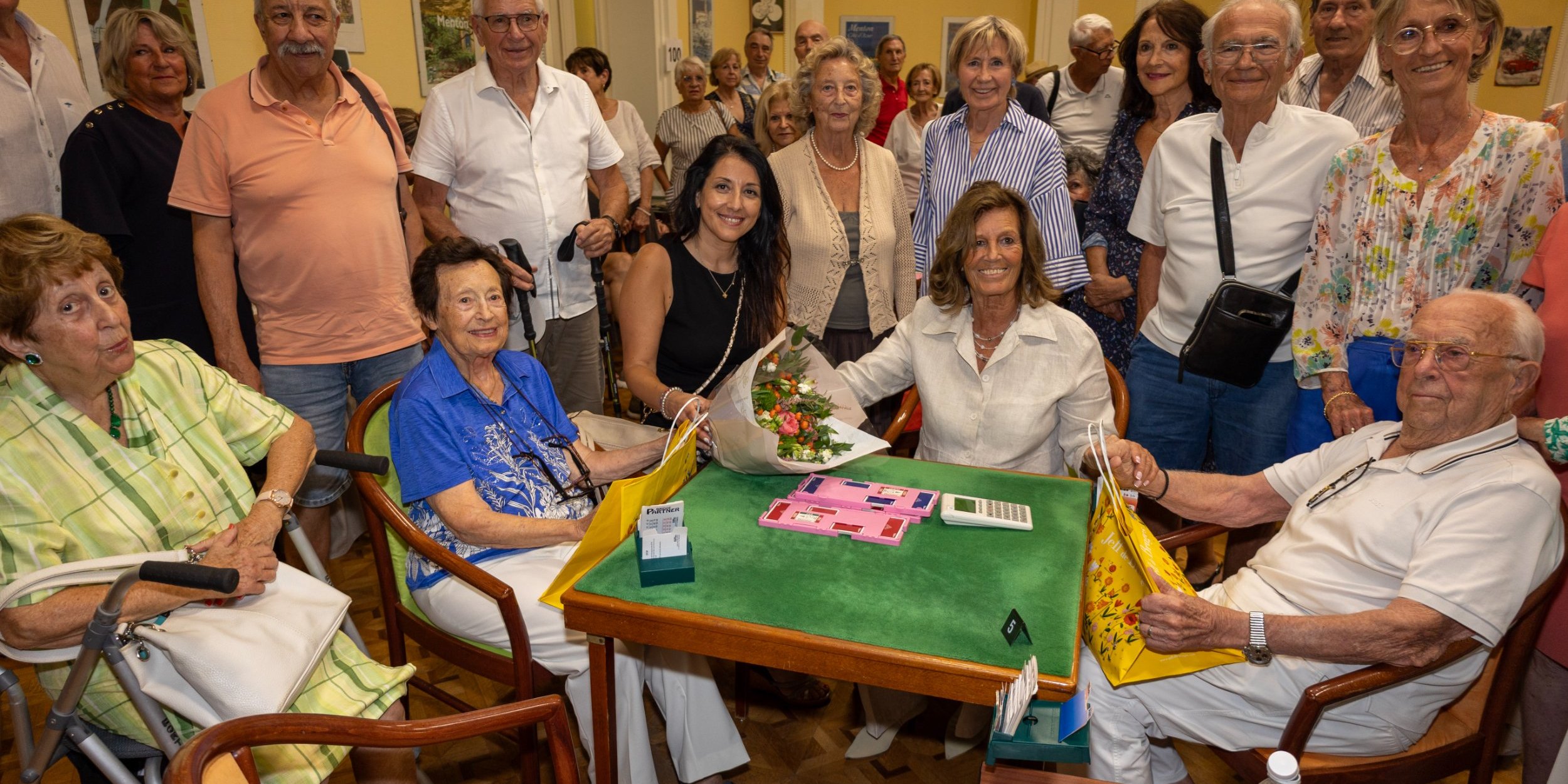 Deux centenaires au Bridge club de Menton