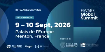 Fiware Global Summit 2026 bientôt à Menton
