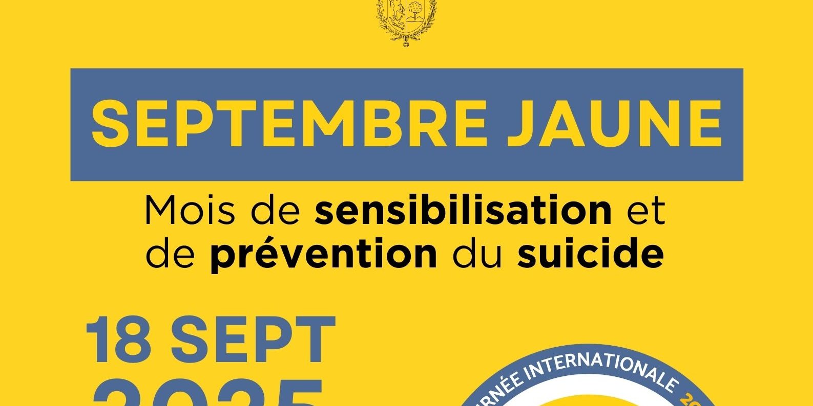 Septembre Jaune 2025 : Menton mobilisée pour la prévention du suicide