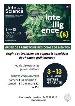 Fête de la Science au Musée de Préhistoire régionale de Menton 