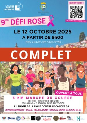 9e défi rose : COMPLET